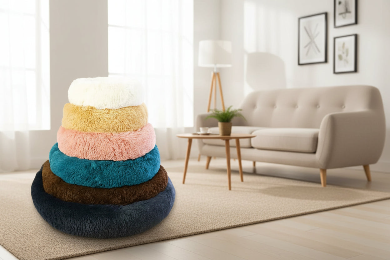 Lit rond pour animaux de compagnie Chien et Chat